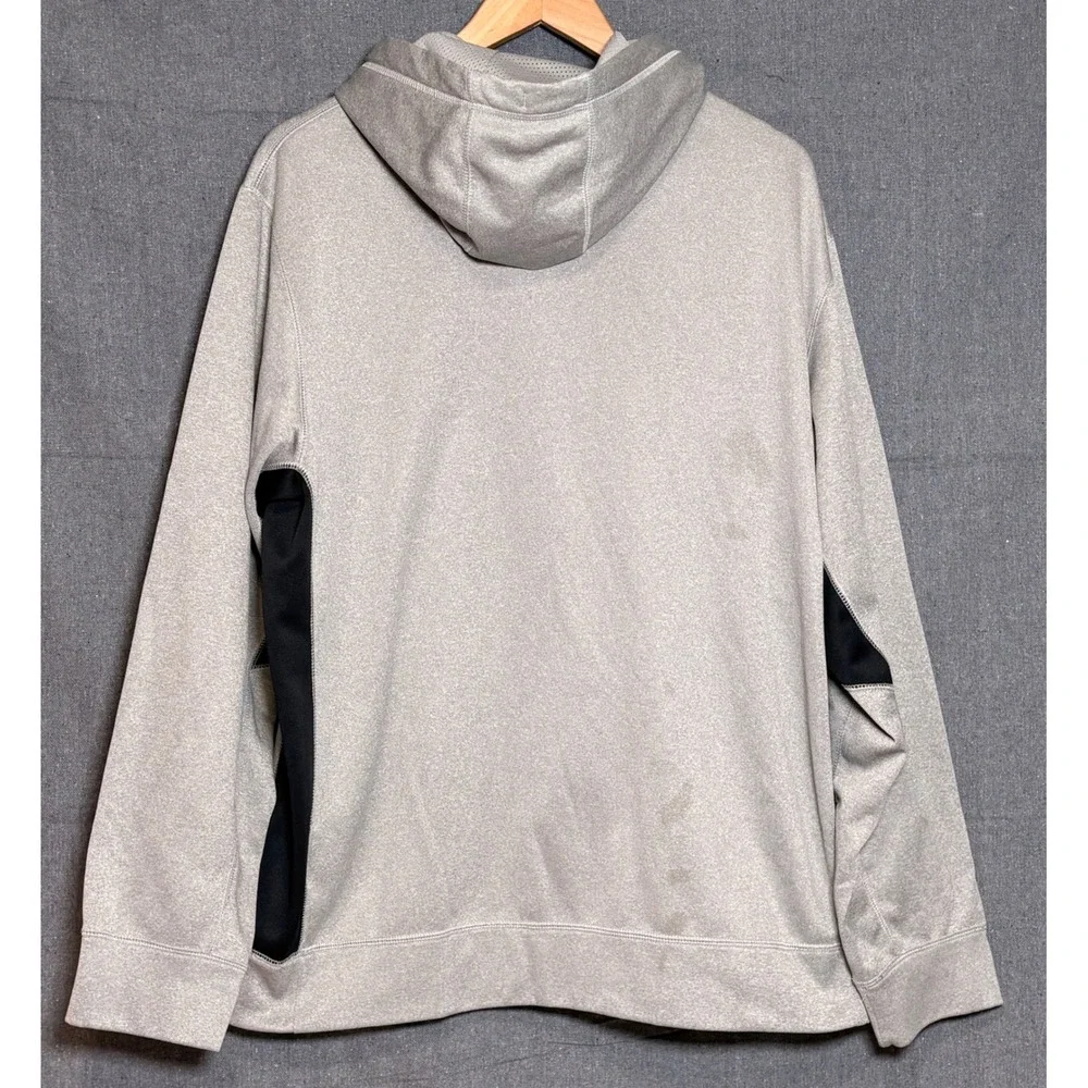 Nike Therma-FIT Mens XL Hoodie Grey Black Pullover Sweatshirt‎ 578206-066